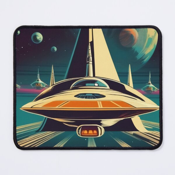 Item preview, Retro Sci-Fi Vintage Space Ship designed and sold by DreamCraze.