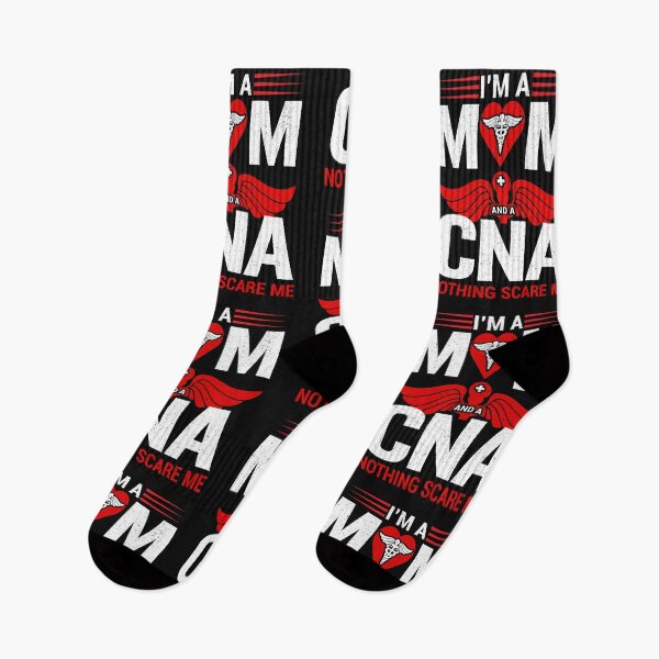 Item preview, I'm a mom and a CNA nothing scare me mother's day design designed and sold by marfanna.