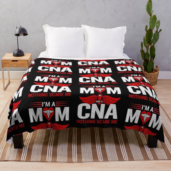 Item preview, I'm a mom and a CNA nothing scare me mother's day design designed and sold by marfanna.