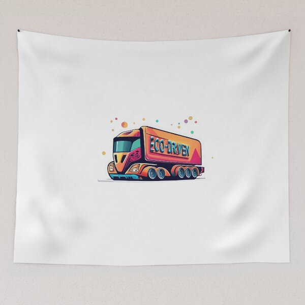 Item preview, Eco-Driven Futuristic Semi-Truck designed and sold by NiftyWrx.