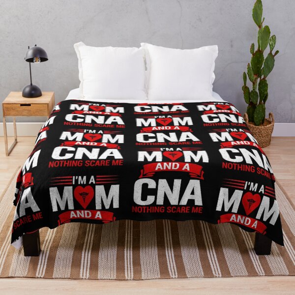 Item preview, I'm a mom and a CNA nothing scare me mother's day design designed and sold by marfanna.