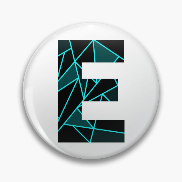 Item preview, Monogram E With Neon Blue Abstract Lines designed and sold by Coffee Lifestyle.
