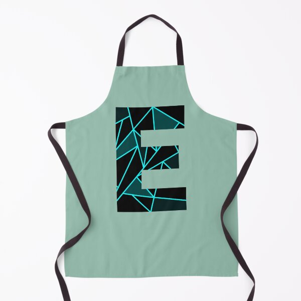 Item preview, Monogram E With Neon Blue Abstract Lines designed and sold by Lyssarien.