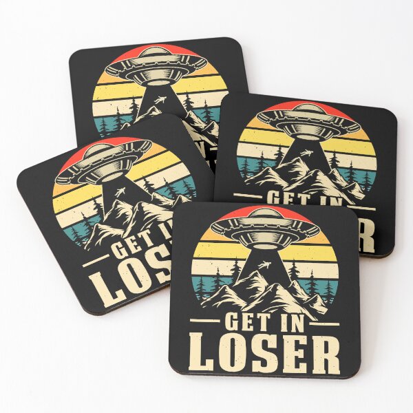 Item preview, Vintage Alien UFO Abduction Retro GET IN LOSER, Funny Aliens Design gift designed and sold by ArtByKatti.