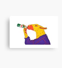 Beer Llama Canvas Print