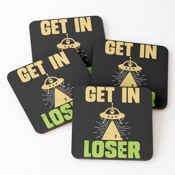 Item preview, Vintage Alien UFO Abduction Retro GET IN LOSER, Funny Aliens Design gift designed and sold by ArtByKatti.