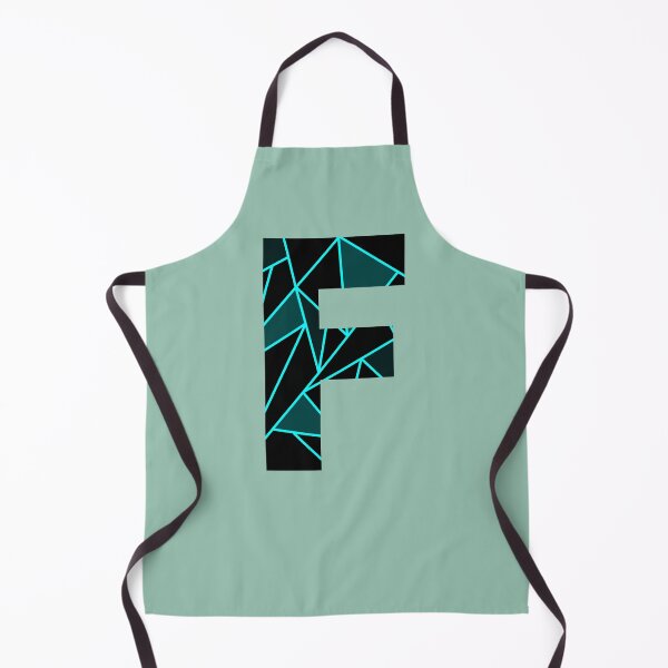Item preview, Monogram F With Neon Blue Abstract Lines designed and sold by Coffee Lifestyle.