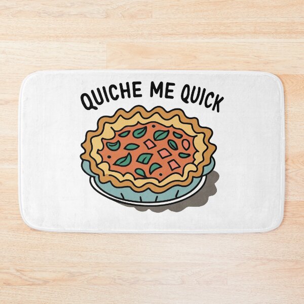 Item preview, Quiche Me Quick - Pun Illustration designed and sold by NiftyWrx.