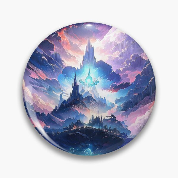 Item preview, Title: "Person Standing in Front of Castle with Blue Sky" designed and sold by MYTHIC PEEL STICKERS.