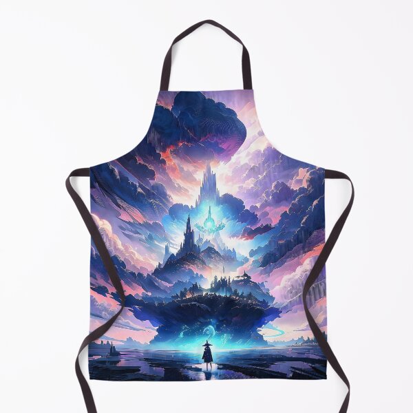 Item preview, Title: "Person Standing in Front of Castle with Blue Sky" designed and sold by MYTHIC PEEL STICKERS.