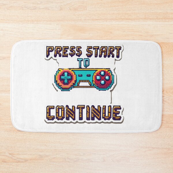 Item preview, Retro Game Controller 'Press Start to Continue' Pixel Art designed and sold by NiftyWrx.