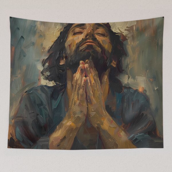 Item preview, Jesus in Prayer designed and sold by LivingArtClips.