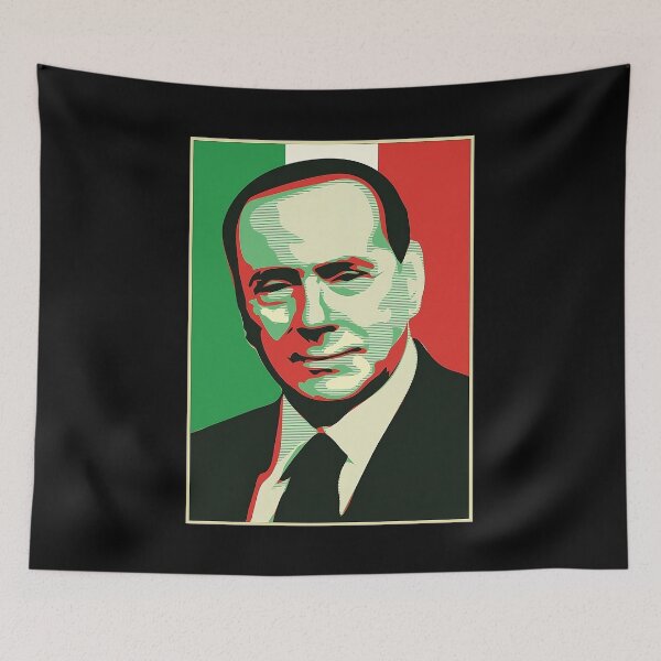Item preview, Silvio Berlusconi Italy Prime Minister Forza Italia Politician Gift Sticker designed and sold by Miaramar.