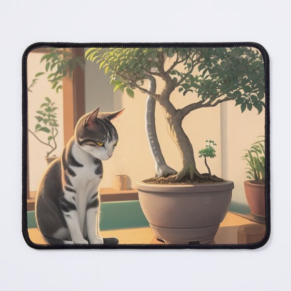 Item preview, The Cat and the Bonsai designed and sold by Myriam Iart.