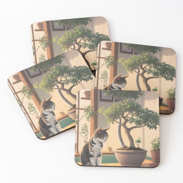 Item preview, The Cat and the Bonsai designed and sold by Myriam Iart.