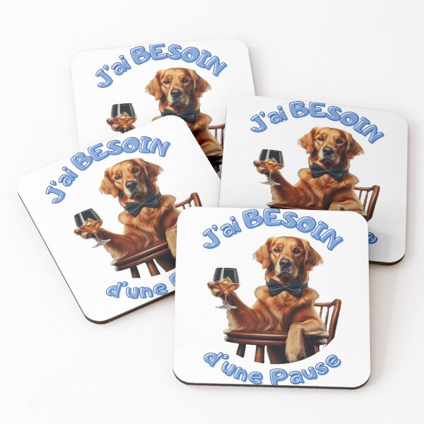 Item preview,  I need a break _ dog drinking whiskey designed and sold by Krea-kassandra.
