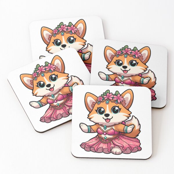 Item preview, Floral Corgi Bellydancer designed and sold by EpicPaws.