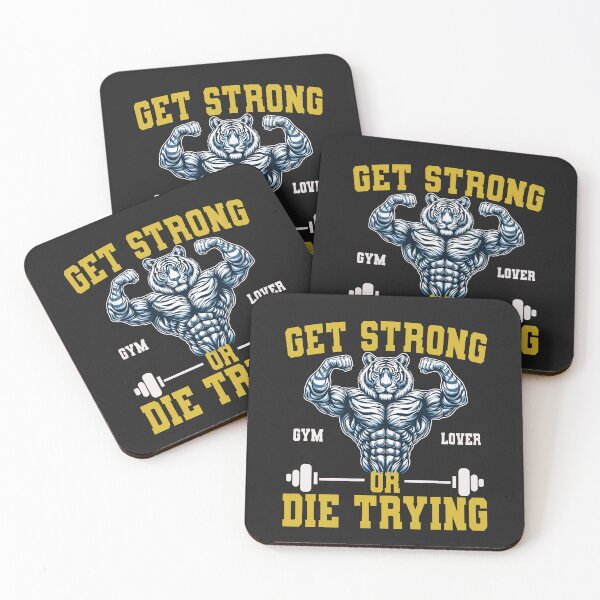 Item preview, tiger bodybuilding, get strong or die trying designed and sold by ShawishArt.