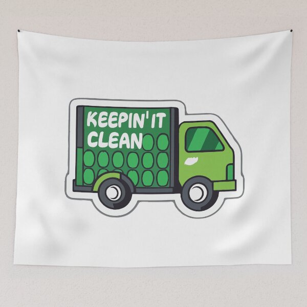 Item preview, Keepin' It Clean Garbage Truck designed and sold by NiftyWrx.