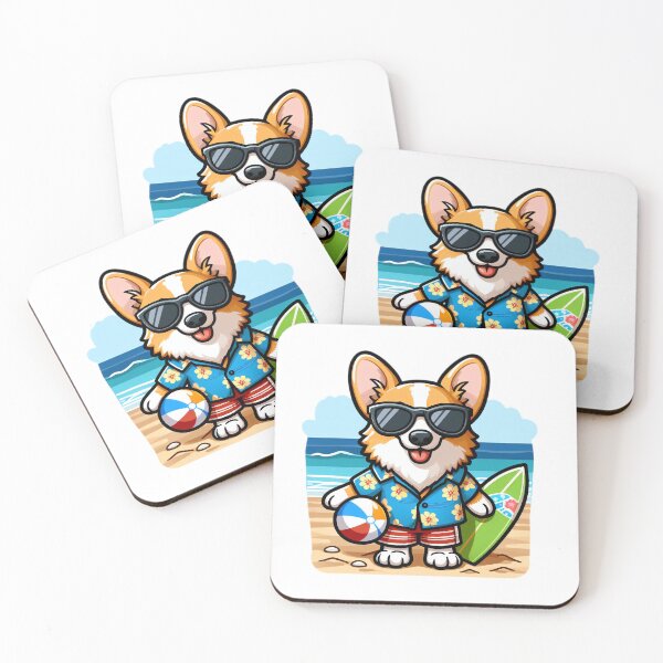 Item preview, Cocky Corgi: Beach Ken Vibes designed and sold by EpicPaws.