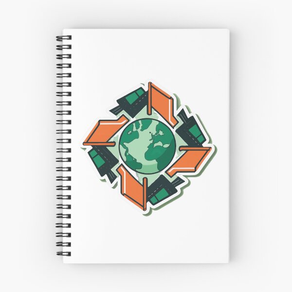 Item preview, Geometric Garbage Trucks and Recycling Symbol Art designed and sold by NiftyWrx.