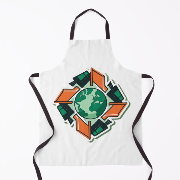 Item preview, Geometric Garbage Trucks and Recycling Symbol Art designed and sold by NiftyWrx.