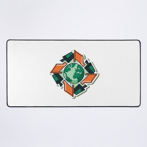Item preview, Geometric Garbage Trucks and Recycling Symbol Art designed and sold by NiftyWrx.