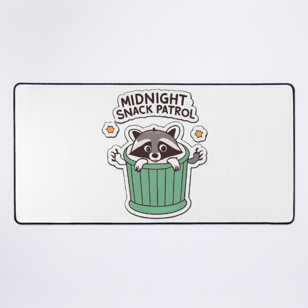 Item preview, Midnight Snack Patrol - Playful Raccoon Cartoon designed and sold by NiftyWrx.