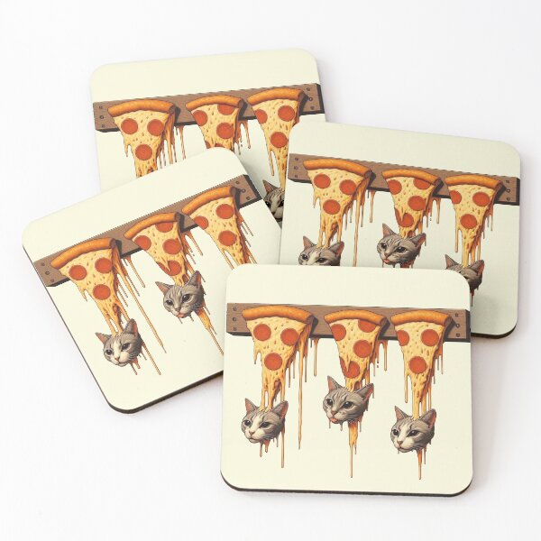 Item preview, Hanging pizza cats designed and sold by Vkinsify.