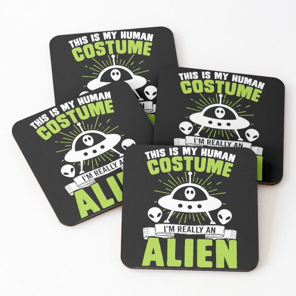 Item preview, Vintage This Is My Human Costume Im Really An Alien, Funny Aliens Design gift designed and sold by ArtByKatti.