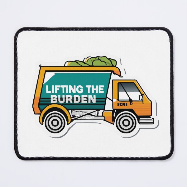 Item preview, Lifting the Burden Garbage Truck Design designed and sold by NiftyWrx.