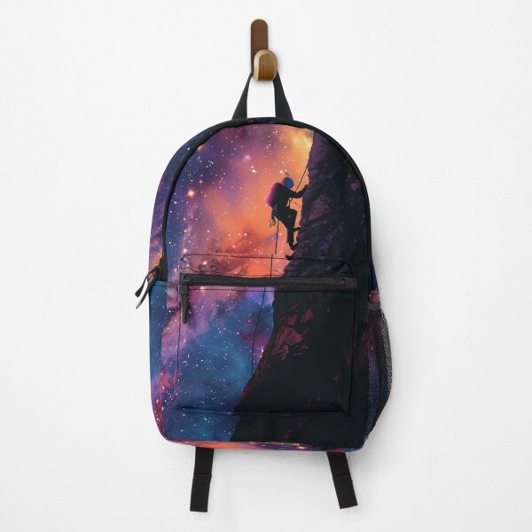 Item preview, Climber tackling challenging route cosmic sky Active Outdoors Inspired Art designed and sold by CDC40.