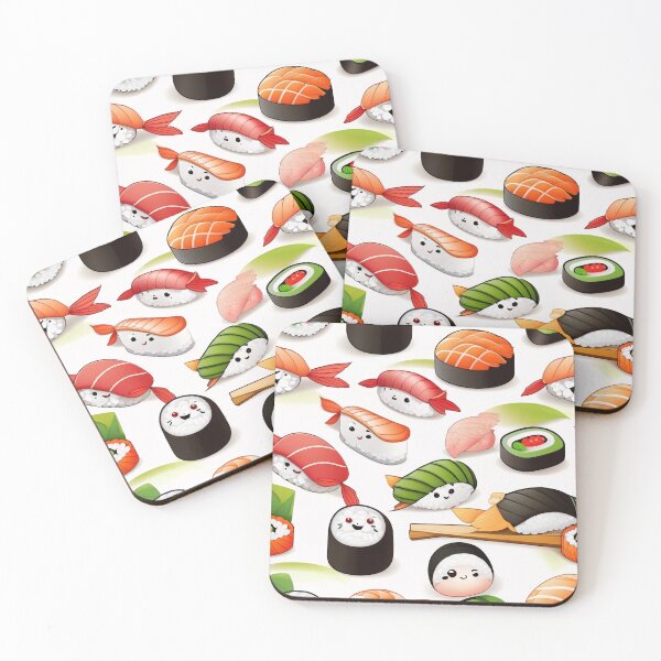 Item preview, Cute Sushi Lover Pattern Art designed and sold by DreamCraze.