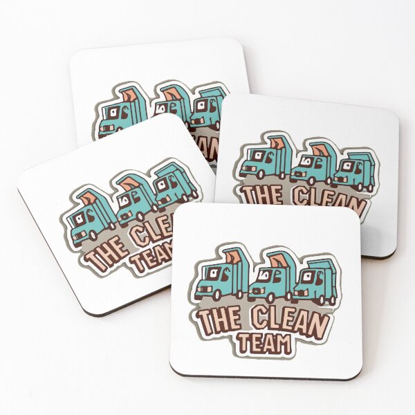 Item preview, The Clean Team - Garbage Truck Lineup designed and sold by NiftyWrx.