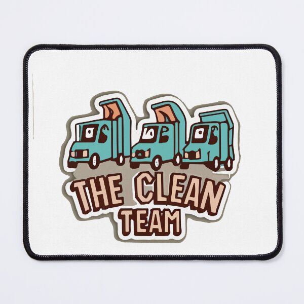Item preview, The Clean Team - Garbage Truck Lineup designed and sold by NiftyWrx.