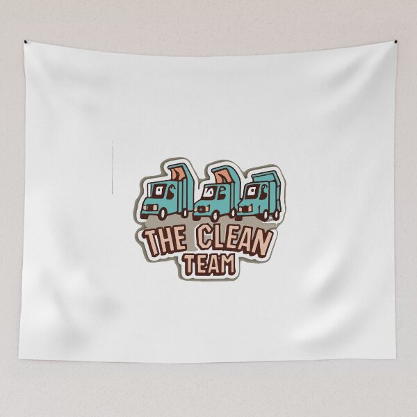 Item preview, The Clean Team - Garbage Truck Lineup designed and sold by NiftyWrx.