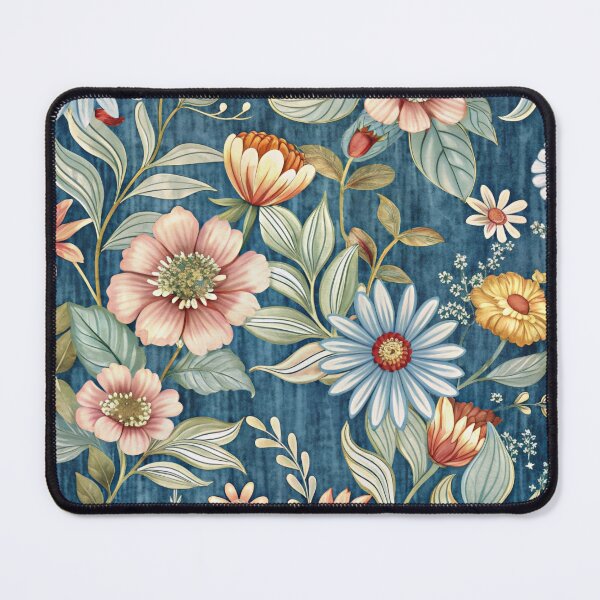 Item preview, Floral Elegance against a blue designed and sold by jkrphoto.