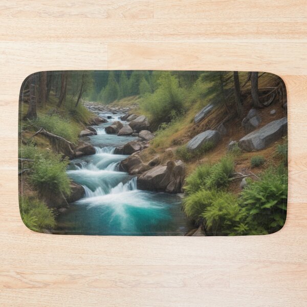 Item preview, Forest, River mountain Digital Art designed and sold by imanshu.