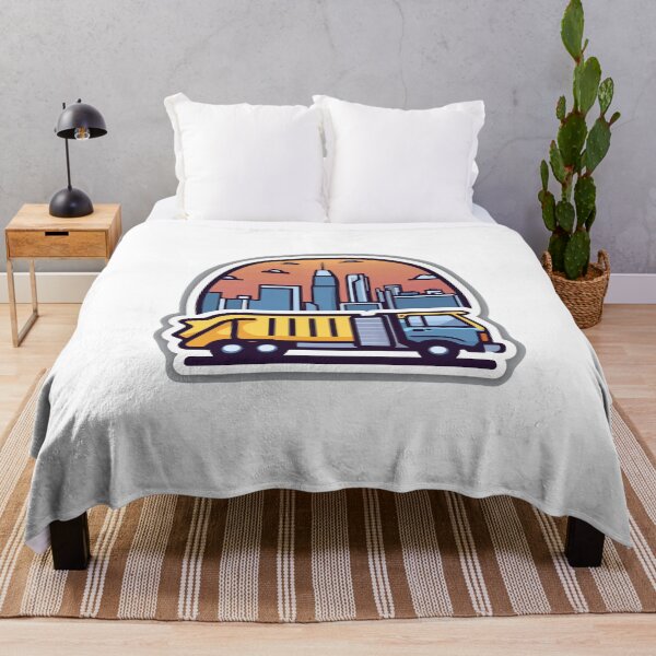 Item preview, Dawn Cityscape with Garbage Truck designed and sold by NiftyWrx.