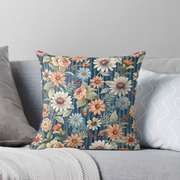 Item preview,  Floral Elegance  against a blue designed and sold by jkrphoto.