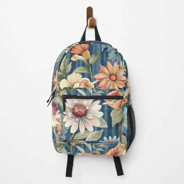 Item preview, Floral Elegance against a blue designed and sold by jkrphoto.