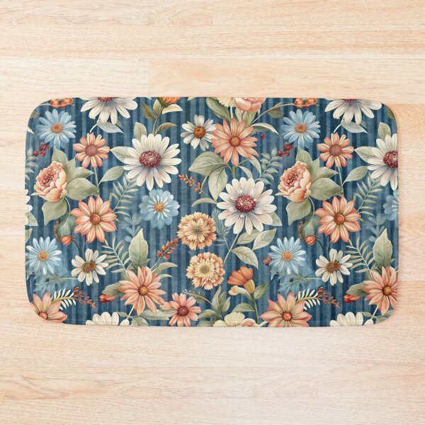 Item preview,  Floral Elegance  against a blue designed and sold by jkrphoto.