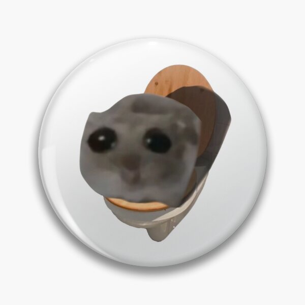 Item preview, sad hamster with big eyes (on the toilet) designed and sold by kyb3ka.