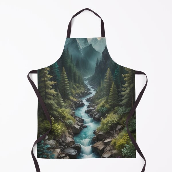 Item preview, Forest, River mountain Digital Art designed and sold by imanshu.