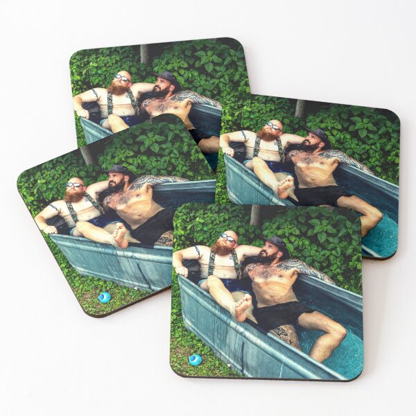 Item preview, Two Bearded Men in Water Trough designed and sold by Micah Kafka.