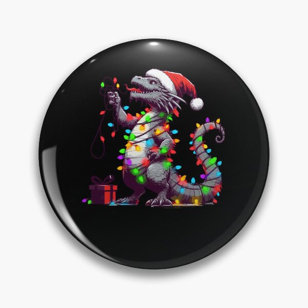 Item preview, Dragon Wearing Santa Hat, Holding A Present Box Xmas designed and sold by Artistoos.