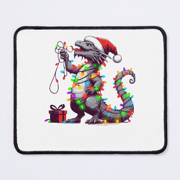 Item preview, Dragon Wearing Santa Hat, Holding A Present Box Xmas designed and sold by Artistoos.