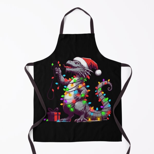 Item preview, Dragon Wearing Santa Hat, Holding A Present Box Xmas designed and sold by Artistoos.