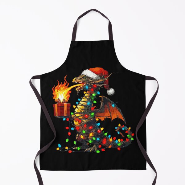 Item preview, Dragon Wearing Santa Hat, Holding A Present Box Xmas designed and sold by Artistoos.