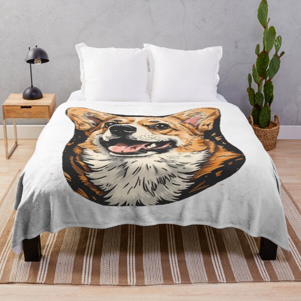 Item preview, Happy Corgi Face designed and sold by NicolasGlowArt.